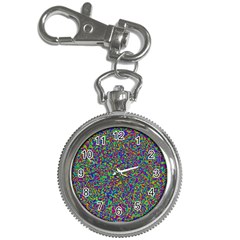 Abstract Rainbow Marble Camouflage Key Chain Watches by SpinnyChairDesigns