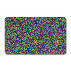 Abstract Rainbow Marble Camouflage Magnet (rectangular) by SpinnyChairDesigns