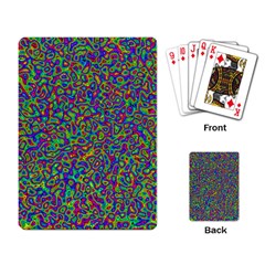 Abstract Rainbow Marble Camouflage Playing Cards Single Design (rectangle) by SpinnyChairDesigns