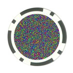 Abstract Rainbow Marble Camouflage Poker Chip Card Guard Back