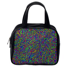 Abstract Rainbow Marble Camouflage Classic Handbag (one Side) by SpinnyChairDesigns