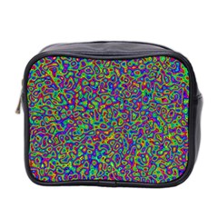 Abstract Rainbow Marble Camouflage Mini Toiletries Bag (two Sides) by SpinnyChairDesigns