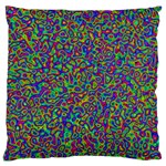 Abstract Rainbow Marble Camouflage Large Cushion Case (Two Sides) Front