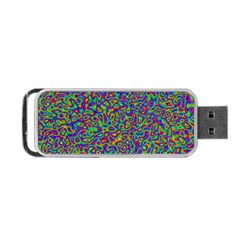 Abstract Rainbow Marble Camouflage Portable Usb Flash (two Sides) by SpinnyChairDesigns