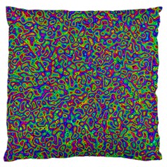 Abstract Rainbow Marble Camouflage Standard Flano Cushion Case (one Side) by SpinnyChairDesigns