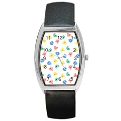 Cute Cartoon Germs Viruses Microbes Barrel Style Metal Watch by SpinnyChairDesigns