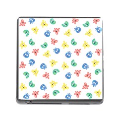 Cute Cartoon Germs Viruses Microbes Memory Card Reader (square 5 Slot) by SpinnyChairDesigns