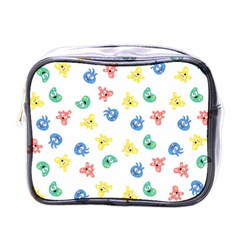 Cute Cartoon Germs Viruses Microbes Mini Toiletries Bag (one Side) by SpinnyChairDesigns