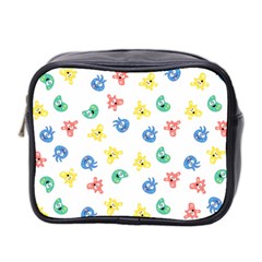 Cute Cartoon Germs Viruses Microbes Mini Toiletries Bag (two Sides) by SpinnyChairDesigns