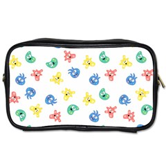 Cute Cartoon Germs Viruses Microbes Toiletries Bag (one Side) by SpinnyChairDesigns