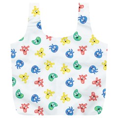 Cute Cartoon Germs Viruses Microbes Full Print Recycle Bag (xl)