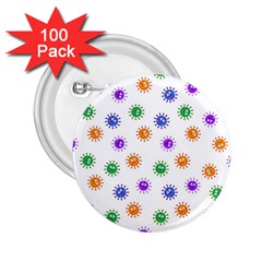 Cartoon Corona Virus Covid 19 2 25  Buttons (100 Pack)  by SpinnyChairDesigns