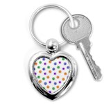 Cartoon Corona Virus Covid 19 Key Chain (Heart) Front