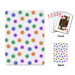 Cartoon Corona Virus Covid 19 Playing Cards Single Design (rectangle) by SpinnyChairDesigns