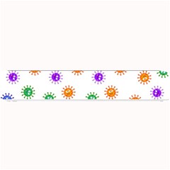 Cartoon Corona Virus Covid 19 Small Bar Mats by SpinnyChairDesigns