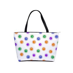 Cartoon Corona Virus Covid 19 Classic Shoulder Handbag by SpinnyChairDesigns