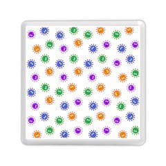 Cartoon Corona Virus Covid 19 Memory Card Reader (square) by SpinnyChairDesigns