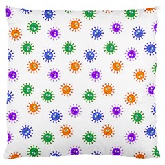 Cartoon Corona Virus Covid 19 Large Cushion Case (one Side)