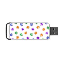 Cartoon Corona Virus Covid 19 Portable Usb Flash (one Side) by SpinnyChairDesigns