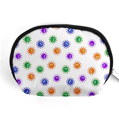 Cartoon Corona Virus Covid 19 Accessory Pouch (medium) by SpinnyChairDesigns