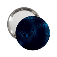 Dark Prussian Blue Abstract Pattern 2 25  Handbag Mirrors by SpinnyChairDesigns