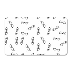 Geek Glasses With Eyes Magnet (rectangular) by SpinnyChairDesigns