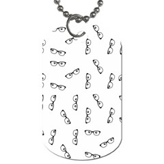 Geek Glasses With Eyes Dog Tag (one Side) by SpinnyChairDesigns