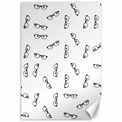 Geek Glasses With Eyes Canvas 12  X 18  by SpinnyChairDesigns