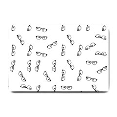 Geek Glasses With Eyes Small Doormat  by SpinnyChairDesigns