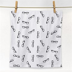 Geek Glasses With Eyes Face Towel by SpinnyChairDesigns