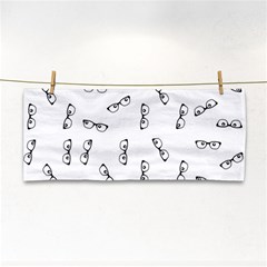 Geek Glasses With Eyes Hand Towel by SpinnyChairDesigns