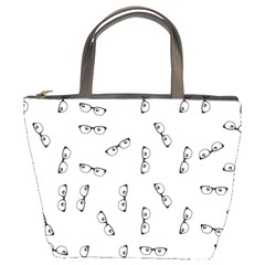 Geek Glasses With Eyes Bucket Bag by SpinnyChairDesigns