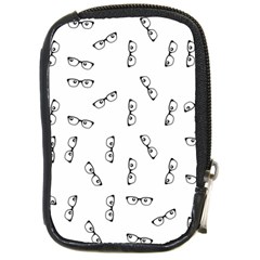 Geek Glasses With Eyes Compact Camera Leather Case by SpinnyChairDesigns