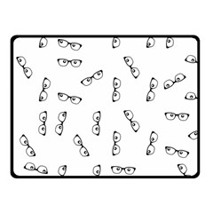 Geek Glasses With Eyes Fleece Blanket (small) by SpinnyChairDesigns