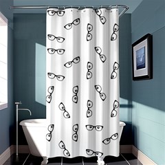 Geek Glasses With Eyes Shower Curtain 36  X 72  (stall)  by SpinnyChairDesigns