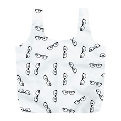 Geek Glasses With Eyes Full Print Recycle Bag (l) by SpinnyChairDesigns