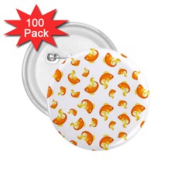 Orange Goldfish Pattern 2 25  Buttons (100 Pack)  by SpinnyChairDesigns