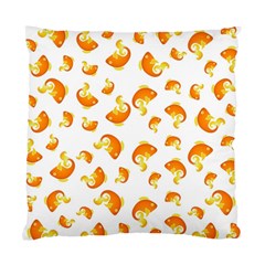 Orange Goldfish Pattern Standard Cushion Case (two Sides) by SpinnyChairDesigns