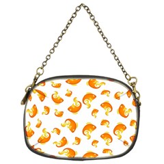 Orange Goldfish Pattern Chain Purse (two Sides) by SpinnyChairDesigns