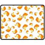 Orange Goldfish Pattern Fleece Blanket (Medium)  60 x50  Blanket Front