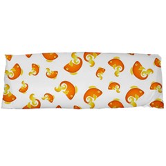 Orange Goldfish Pattern Body Pillow Case (dakimakura) by SpinnyChairDesigns