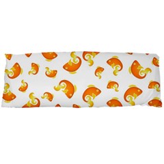 Orange Goldfish Pattern Body Pillow Case Dakimakura (two Sides) by SpinnyChairDesigns