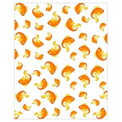 Orange Goldfish Pattern Drawstring Bag (small) by SpinnyChairDesigns