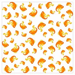 Orange Goldfish Pattern Long Sheer Chiffon Scarf 