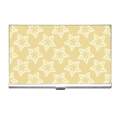 Gold Stars Pattern Business Card Holder by SpinnyChairDesigns