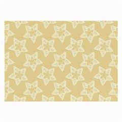 Gold Stars Pattern Large Glasses Cloth by SpinnyChairDesigns