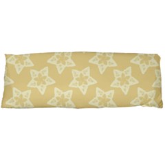 Gold Stars Pattern Body Pillow Case (dakimakura) by SpinnyChairDesigns