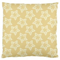 Gold Stars Pattern Large Cushion Case (one Side)