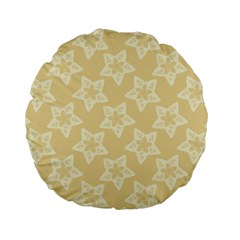 Gold Stars Pattern Standard 15  Premium Round Cushions