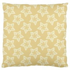 Gold Stars Pattern Standard Flano Cushion Case (one Side) by SpinnyChairDesigns